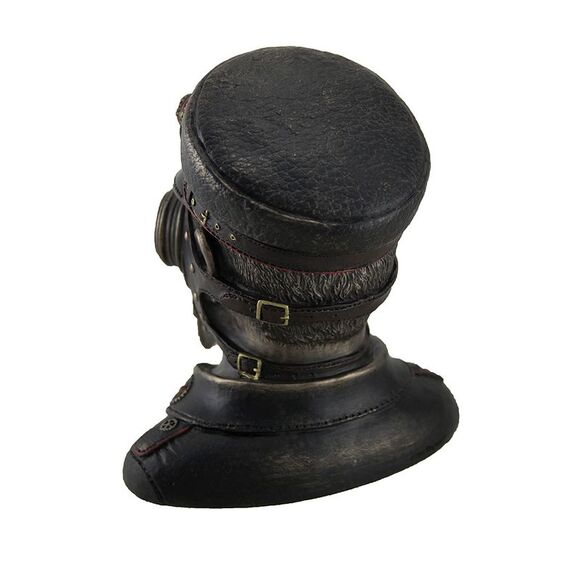 Steampunk Plague Doctor Antique Bronze Finish Trinket Box - Picture 3 of 3